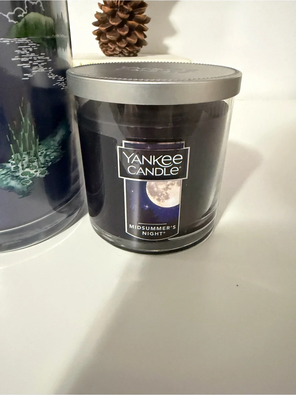 Yankee Candle Lakefront Lodge & Midsummer's Night Duo - Navy & Black